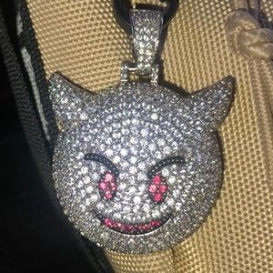 ICY Hip Hop Pendant (Devil Emoji) (CZ)